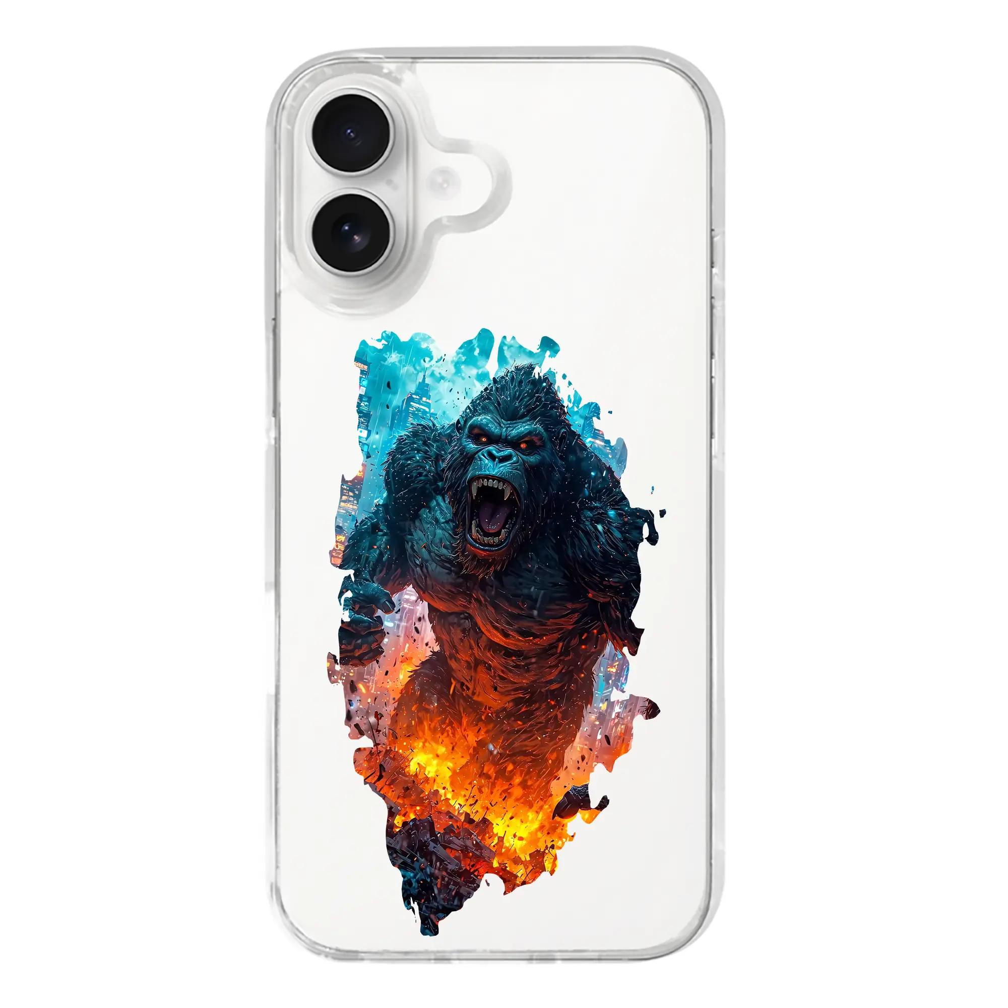 ゴジラ グッズ,キングコング - iPhone 17シリーズ 透明スマホケース – 薄型・耐衝撃・精密フィット保護カバー